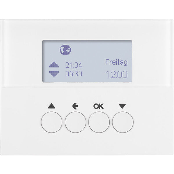 Hager/Berk Jalousie-Schaltuhr polarweiß glänzend 85741179